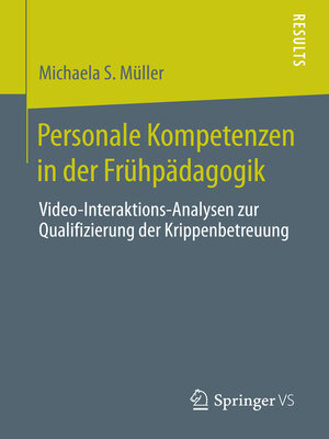 cover image of Personale Kompetenzen in der Frühpädagogik